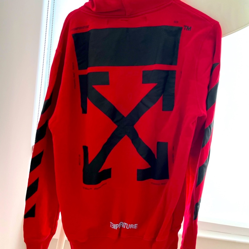 Off-white Mona Lisa Red Hoodie Size Small